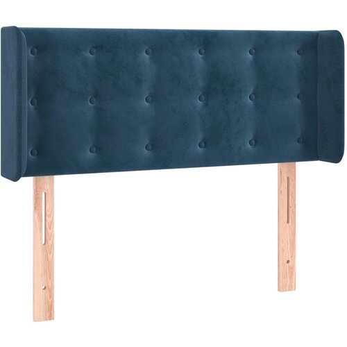 Maison Chic Vzglavna omarica - Nočna omarica - Posteljna omarica z u&amp;scaron;esi temno modro 93x16x78/88 cm žamet, (21708381) Slike