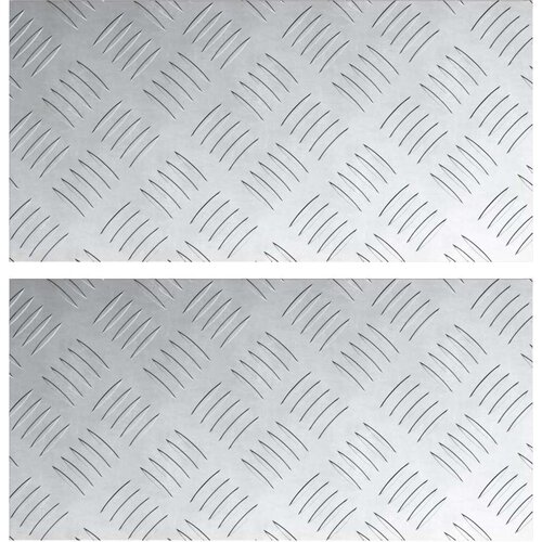  Aluminijske karirane podloge 2 kom Protuklizne 40x20 cm Slike