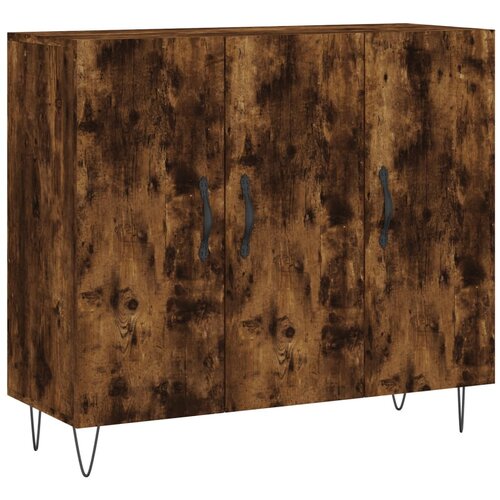 Maison Chic Komoda - Predalnik dimljeni hrast 90x34x80 cm konstruiran les, (21716678) Cene
