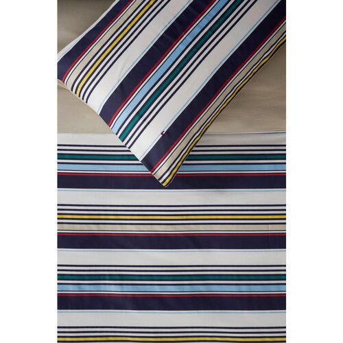Tommy Hilfiger posteljnina athletic stripes 140/200 cm saten siva Cene