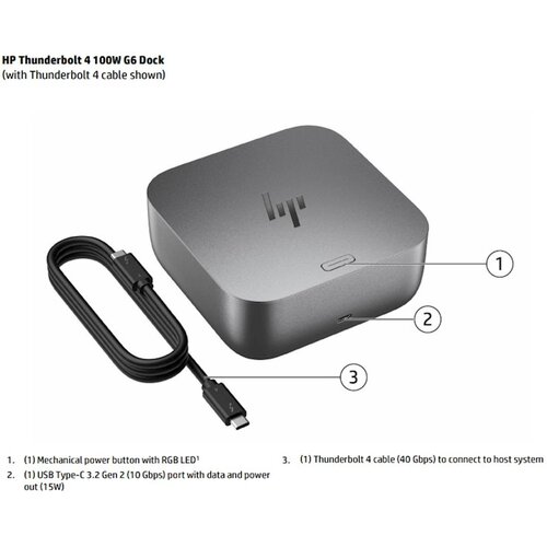 HP Docking Thunderbolt 4 100W G6 (9X472UT) Slike