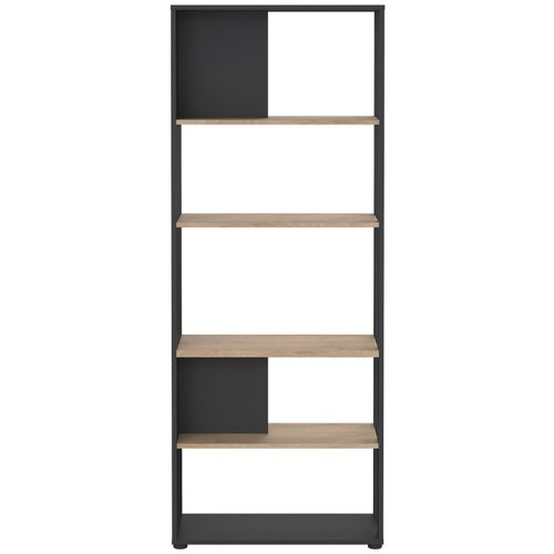 Tvilum Antracitno siva/u prirodnoj boji biblioteka u dekoru hrasta 80x205 cm Sign – Cene