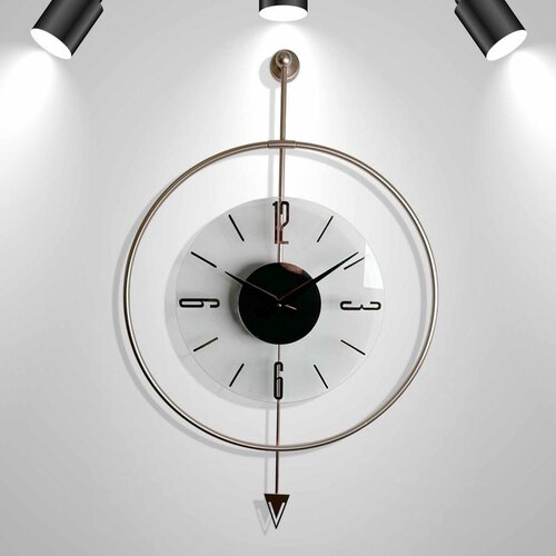 WALLXPERT VLNT01BRSE Vi&scaron;enamenski Metalni Zidni Sat Cene