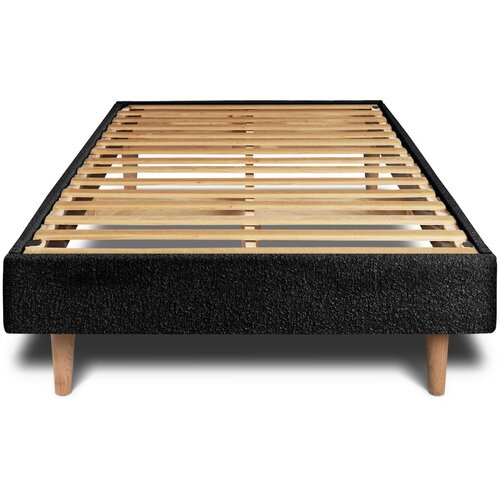 Sommeil de plomb Vzmetni boksi z letvami 90x190 cm - Blago Oblazinjena kodrasti učinek - Sestavljanje, (21609648) Cene
