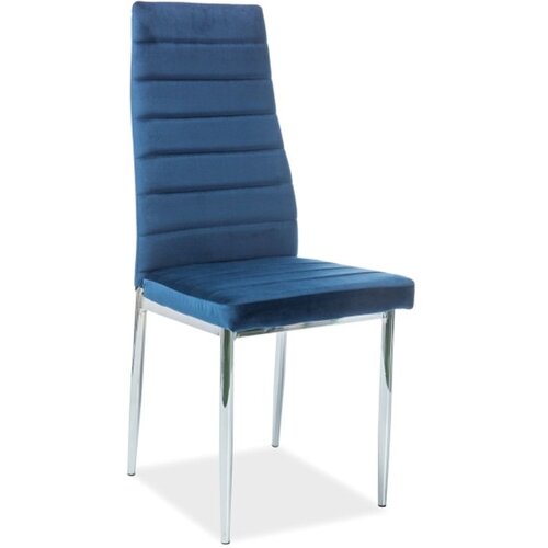 Molarem Home Stolica H261 CHROM B-plava Slike