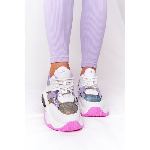 Kesi Sport Shoes On A Chunky Sole GOE HH2N4038 White-Violet Cene