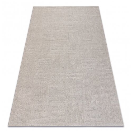RugsX Volnena preproga TEXTURA 488.20.LA110 OSTA - Linije, geometrijski okvir, strukturna siva 135x200 cm, (5000218768) Cene