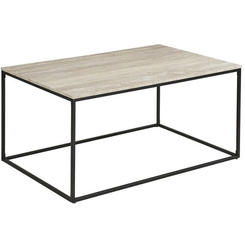 House Nordic Črna/bež klubska mizica v kamnitem dekorju 60x90 cm Vita &amp;ndash; Slike