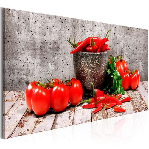  Slika - Red Vegetables (1 Part) Concrete Narrow 120x40 Slike