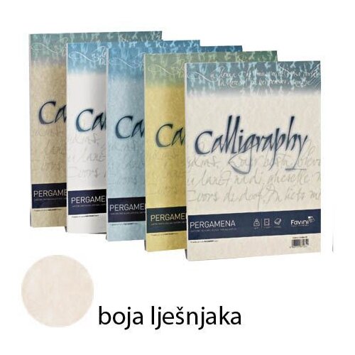  Papir Pergamena Calligraphy, A4 90 g/m2, boja lje&amp;scaron;njaka 50/1 Slike