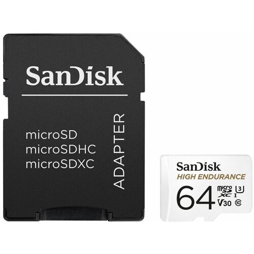 Sandisk High Endurance MicroSDXC Memorijska kartica 64 GB, 100/40 MB/s + SD Adapter Cene