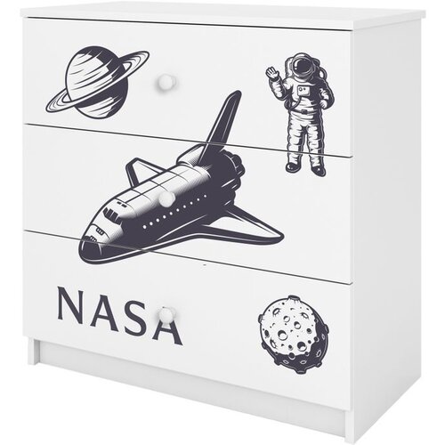  Dječja komoda - NASA - bijela Slike