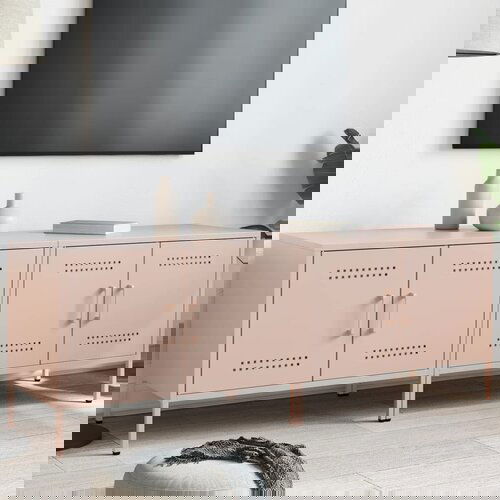 VidaXL TV ormarići 2 kom ružičasti 68 x 39 x 50,5 cm čelični Slike
