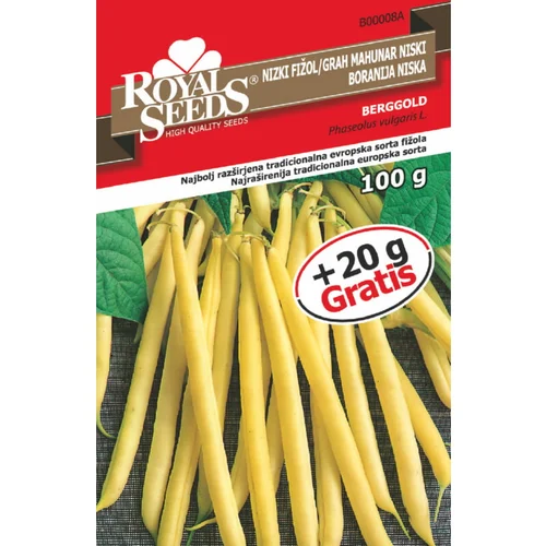 ROYAL SEEDS Sjeme povrća Niski grah Berggold (120 g)