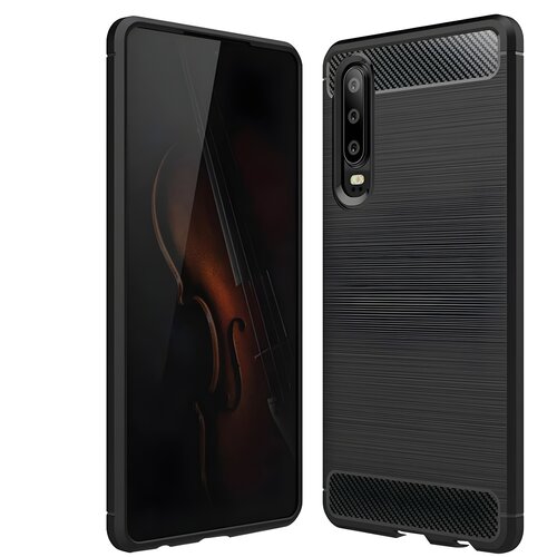 IZMAEL.eu Ohišje Carbon Shield TPU za Huawei P30 - Črna Cene