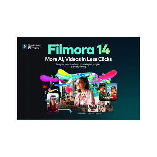 Wondershare Filmora 14 Video Editor (1 PC, Lifetime) Key GLOBAL Cene