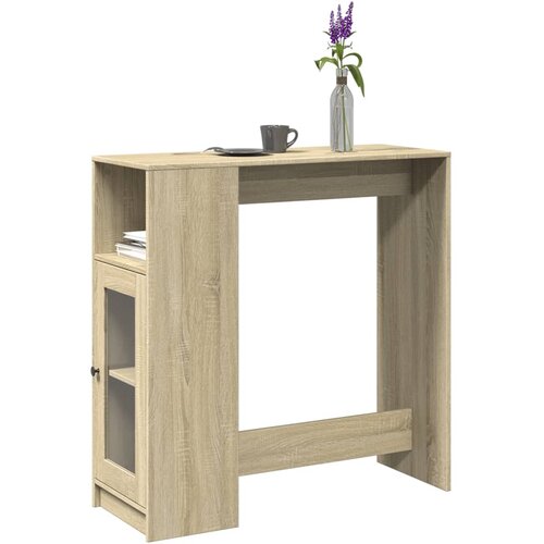 vidaXL Barski stol s držačima boja hrasta sonome 101x40x103,5cm drveni Cijene