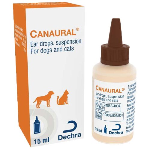 Dechra Kapi za u&amp;scaron;i životinja Canaural, 15 ml Slike