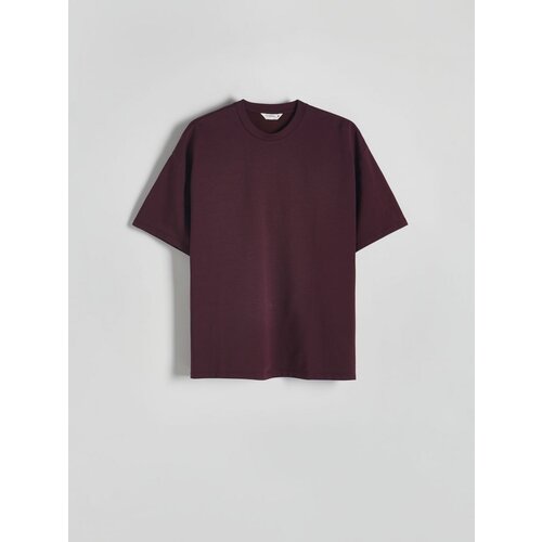 Reserved majica boxy - burgundy Cene