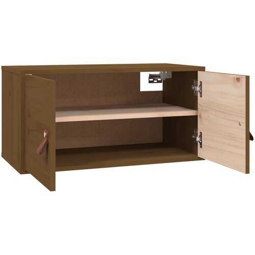  Zidni ormarići 2 kom boja meda 60x30x30 cm od masivne borovine Slike