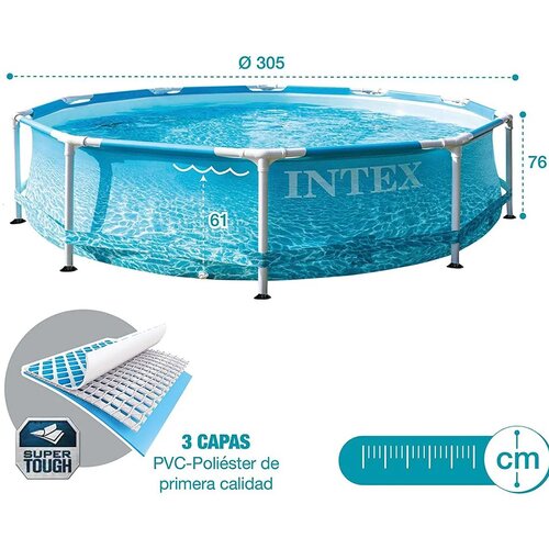 Intex Bazen sa metalnim okvirom 3.05 x 0.76 BEACHSIDE Cene