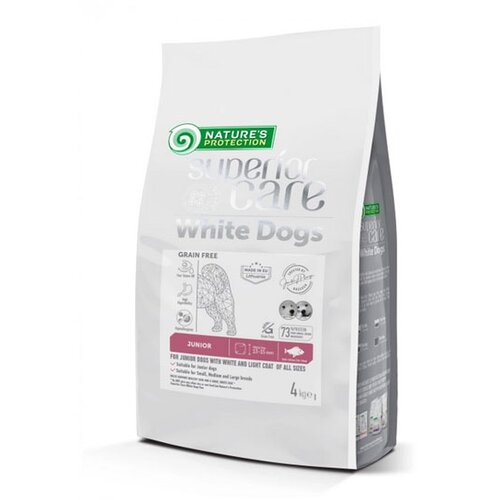 Nature's Protection hrana za štence 4kg superior white dog grain free riba medium NP7513021 Slike