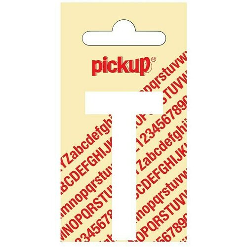 Pickup Naljepnica (Motiv: T, Bijele boje, Visina: 60 mm) Slike