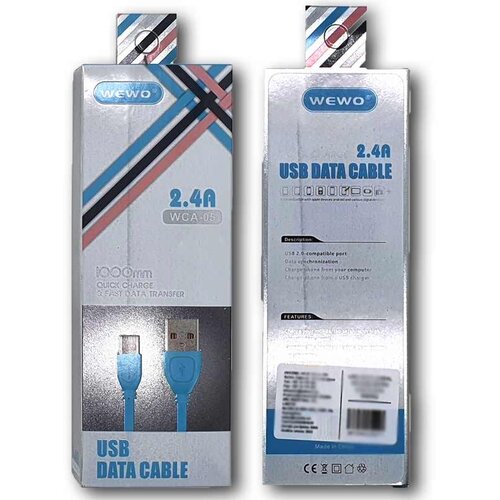Brzi USB DATA KABAL WCA-05 IPHONE 2,4A 1M PLAVA WEWO Cijene