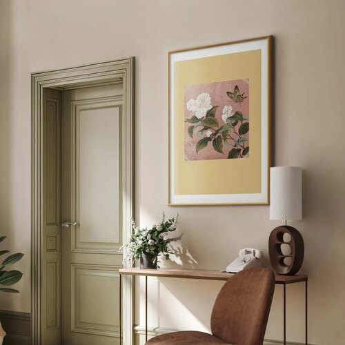  Plakat Azalea Flower 60x90 Zlatni okvir s margom Slike
