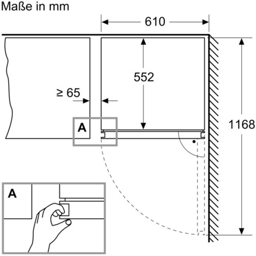 Bosch vinska vitrina KWK36ABGA Slike