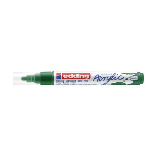 Edding akrilni marker E-5100 medium 2-3mm obli vrh zelena ( 12MA51F ) Slike