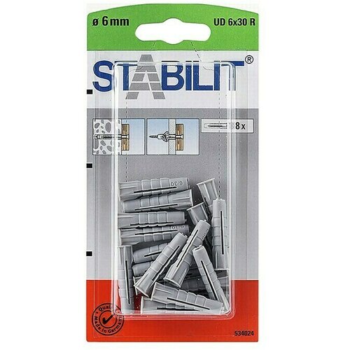 STABILIT Univerzalna ekspanzivna tipla (Promjer tiple: 6 mm, Duljina tiple: 30 mm, 18 Kom.) Slike