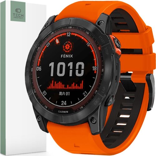 TECH-PROTECT ICONBAND PRO TRAK ZA GARMIN FENIX 3 5X 6X 7X ORANŽNO ČRN, (21974450) Cene