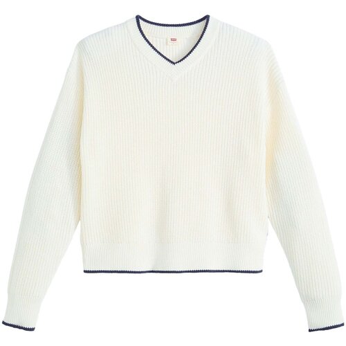 Levi's Puloverji Reese Vneck Sweater Tofu Cotton Bela Cene