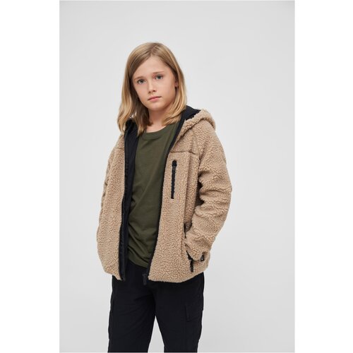 Brandit Children's Teddyfleecejacket Hood camel Cene