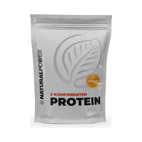 Natural Power Protein 5 komponenti 1000g - cappuccino