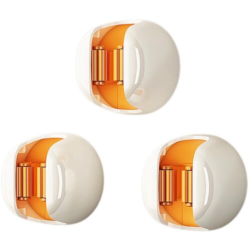 INF Držalo za mop brez sledi in vrtanja, 3 kosi &ndash; PVC + silikon, večbarvno, nosilnost 30 jin White+Orange, (5000298110) Cene
