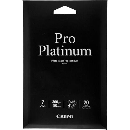 Canon Foto papir Pro Platinum PT-101, 10 x 15 cm, 20 listov, 300 gramov Cene