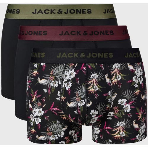 Jack & Jones 3PACK Bokserice JACK AND JONES Flowers