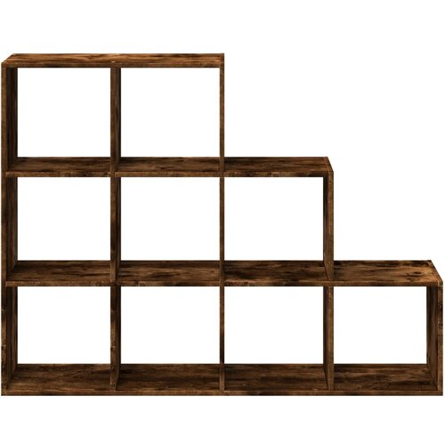  Pregrada/regal za knjige 3 razina hrast 137,5x29x103,5cm drveni Slike