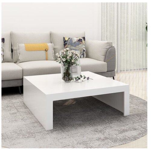  Stolić za kavu bijeli 100 x 100 x 35 cm od iverice Cene