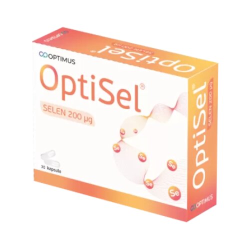 Optimus pharmaceuticals Optisel Dodatak ishrani Selen 200Mcg, 30 kapsula Cene