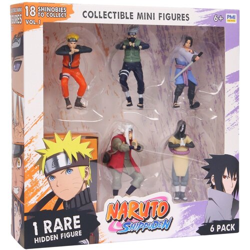 PMI Naruto Shippuden Deluxe Edition Ver. B set 6 kolekcionarskih figur &amp;ndash; 4&amp;ndash;5 cm, licencirani set Slike
