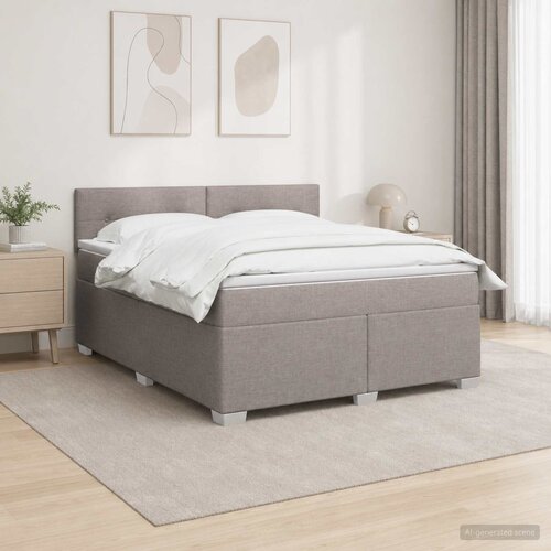  Boxspring krevet s madracem Sivosmeđa 180 x 200 cm Tkanina Cene