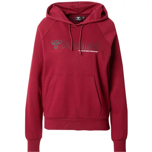 Hummel Sportska sweater majica 'NONI 2.0' tamo siva / burgund / bijela