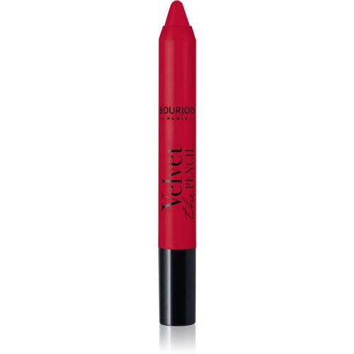Bourjois velvet the pencil mat ruž za usne u olovci 3 g nijansa 15 rouge escarmin Slike