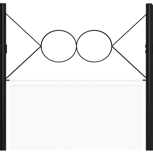  pregrada s 3 panela bijela 120 x 180 cm Slike