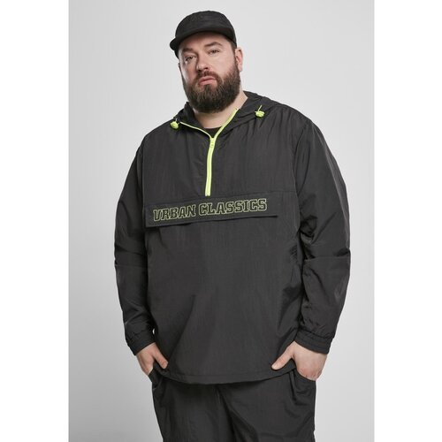 Urban Classics Contrast Pull Over Jacket Black/electriclime Slike