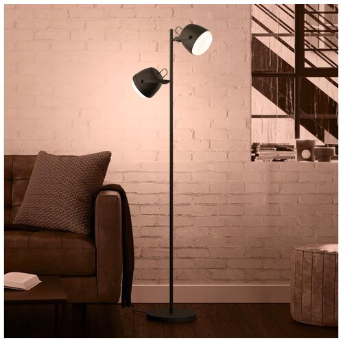 Eglo 390048 - Podna lampa UPANEMA 2xE27/28W/230V crna Cene