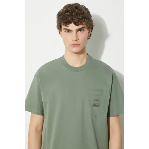 Carhartt WIP Pamučna majica S/S Field Pocket T-Shirt za muškarce, boja: zelena, bez uzorka, I033265.1YFXX